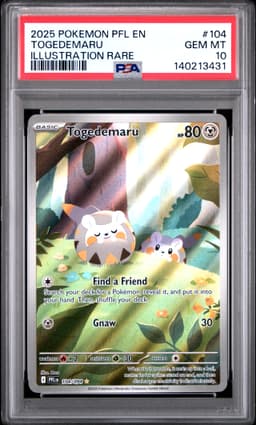 2025 #104 Togedemaru PSA 10 Pfl EN-Phantasmal Flames Pokemon