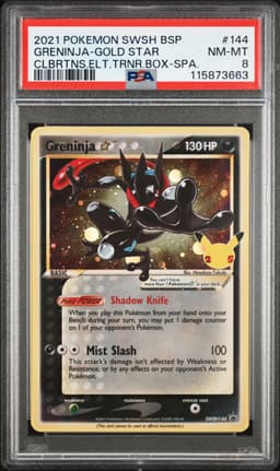 2021 #144 Greninja-Gold Star PSA