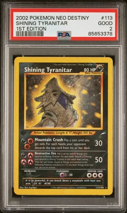 2002 #113 SHINING TYRANITAR PSA