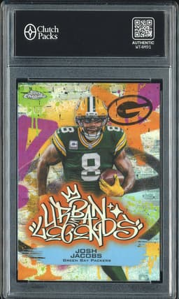 2025 Topps Chrome Urban Legends Josh Jacobs #UL-13