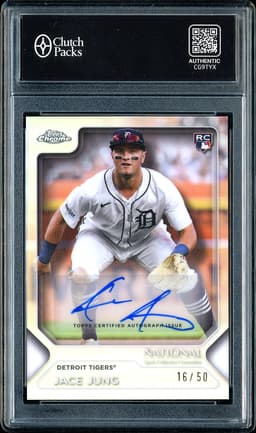 2025 Topps Chrome National Sports Collectors Convention Jace Jung #JJ Autograph /50