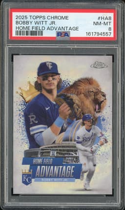 2025 Topps Chrome Home Field Advantage Bobby Witt Jr. #HA8 PSA 8