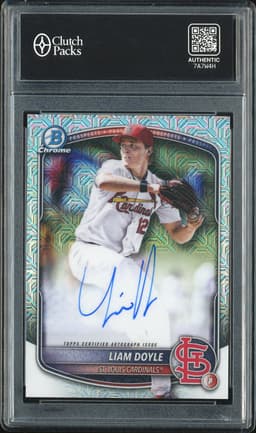 2025 Bowman Chrome Prospects Liam Doyle #BMA-LD Mojo Autograph