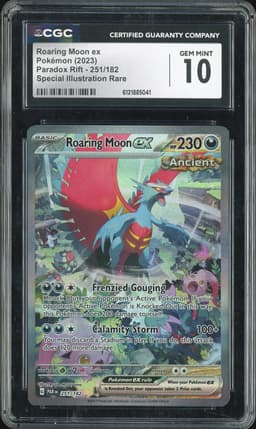 2023 Pokémon Paradox Rift Special Illustration Rare Roaring Moon ex #251/182 CGC 10