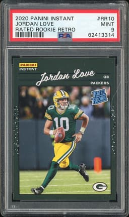 2020 Panini Instant Rated Rookie Retro Jordan Love #RR10 PSA 9