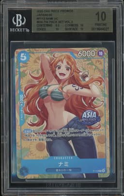 One Piece Nami #P-112 Mini-Tin Pack Set Vol.2 Promo BGS 10