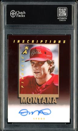 2022 Panini Football Inscriptions Joe Montana #PI-JM Autograph