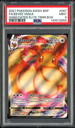 2021 Pokemon Shining Fates Eevee VMAX #SWSH087 PSA 9