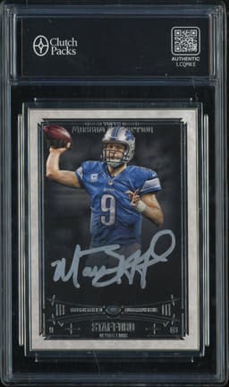 2014 Topps Museum Collection Framed Autograph Matthew Stafford #FA-MS Autograph /20