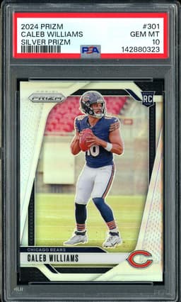 2024 Prizm Caleb Williams #301 Silver Prizm PSA 10