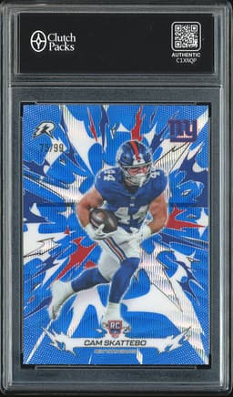 2026 Topps Resurgence Cam Skattebo #168 Blue Surge /99