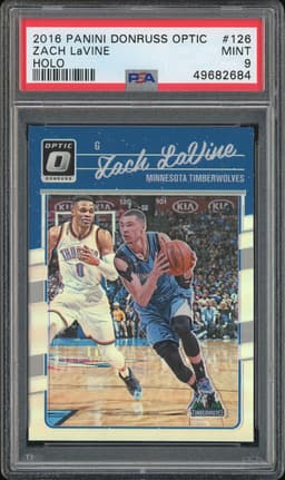 2016 Panini Donruss Optic Zach LaVine #126 Holo PSA 9