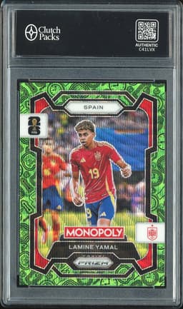 2026 Panini Monopoly Prizm FIFA World Cup 26 Lamine Yamal #41 Green
