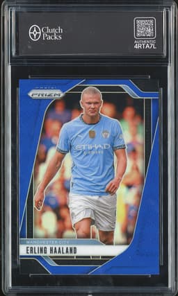 2024-25 Panini Prizm Premier League Erling Haaland #9 Blue /299