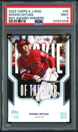 2023 Topps x J-Rod ROY Award Winners Shohei Ohtani #R5 PSA 9