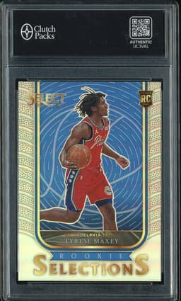 2020-21 Panini Select Rookie Selections Tyrese Maxey #7 Silver