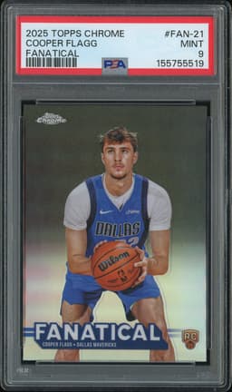 2025 Topps Chrome Fanatical Cooper Flagg #FAN-21 PSA 9