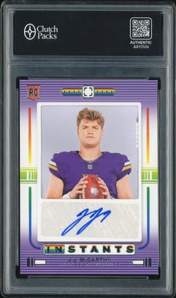 2024 Panini Photogenic Football Rookie Instants J.J. McCarthy #RIS-JJM Autograph