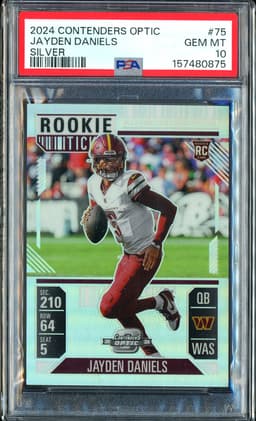 2024 Contenders Optic Jayden Daniels #75 Silver PSA 10