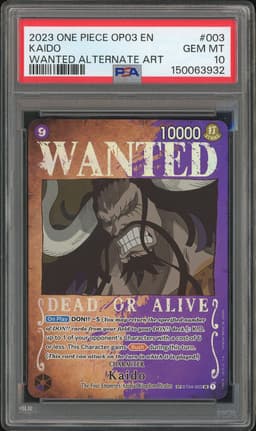 One Piece Kaido #ST04-003 Super Pre-Release Starter Deck 4: Animal Kingdom Pirates SP PSA 10