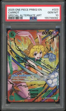 One Piece Carrot #OP08-023 The Best Vol. 2 Alternate Art PSA 10