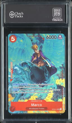 One Piece Marco #OP03-013 Pillars of Strength SR Alternate Art