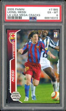2005 Panini La Liga Mega Cracks Lionel Messi #71BIS PSA 6