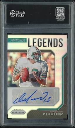 2021 Panini Prizm Franchise Legends Dan Marino #FLS-DM Autograph /99