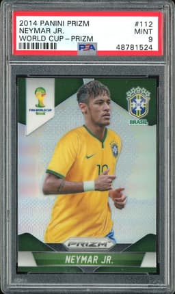 2014 Panini Prizm World Cup Prizm Neymar Jr. #112 PSA 9