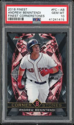 2018 Topps Finest Finest Cornerstones Andrew Benintendi #FC-AB PSA 10