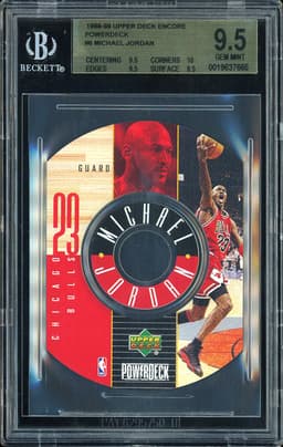 1998-99 Upper Deck Encore PowerDeck Michael Jordan #6 BGS 9.5