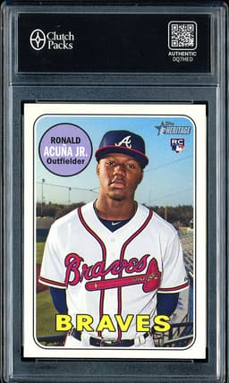 2018 Topps Heritage Ronald Acuña Jr. #580