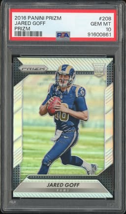 2016 Panini Prizm Jared Goff #208 PSA 10