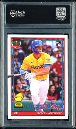 2025 Topps 1990 Topps Baseball Roman Anthony #T90-71 Red /91