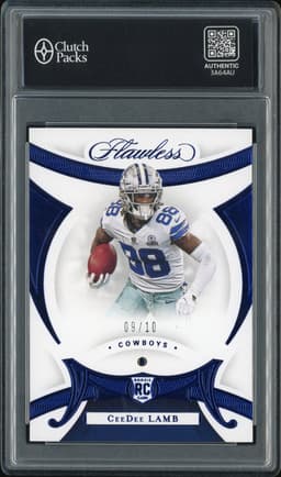 2020 Panini Flawless CeeDee Lamb #107 Sapphire /10
