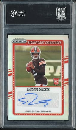2025 Panini Prizm Significant Signatures Shedeur Sanders #SSI-SSS Silver Rookie Autograph