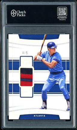 2022 Panini National Treasures Biography Materials Dale Murphy #BIO-DM /5
