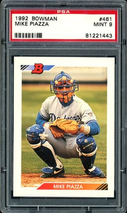 1992 Bowman Mike Piazza #461 PSA 9