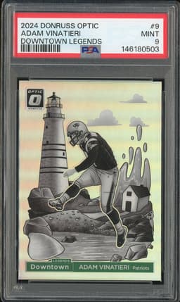 2024 Donruss Optic Downtown Legends Adam Vinatieri #9 PSA 9