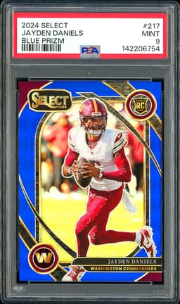 2024 Select Jayden Daniels #217 Blue Prizm /99 PSA 9