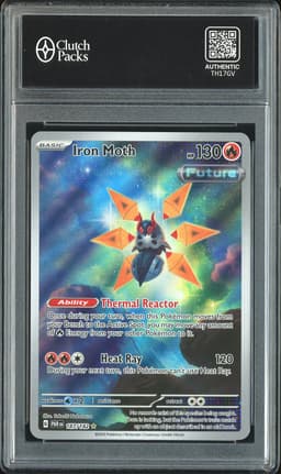 2023 Pokeon Paradox Rift Iron Moth #187/182 Illustration Rare