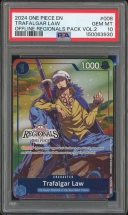 One Piece Trafalgar Law #ST03-008 Starter Deck The Seven Warlords of the Sea PSA 10