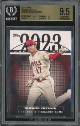 2024 Topps Greatest Hits Shohei Ohtani #23GH13 BGS 9.5
