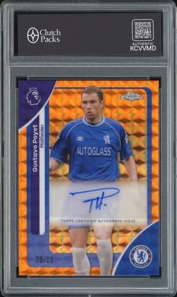 2026 Topps Chrome Gustavo Poyet #CA-GP Orange Geometric Autographs /25