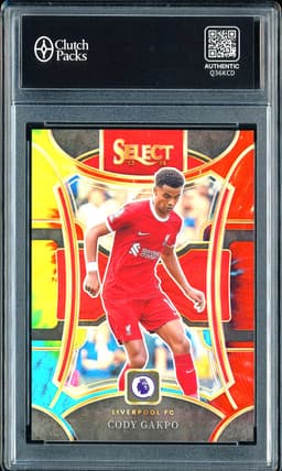 2023-24 Panini Select Premier League Mezzanine Cody Gakpo #153 Tie Dye Prizm /49