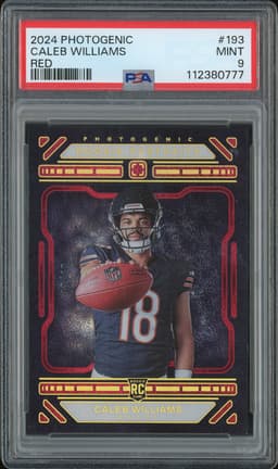 2024 Panini Photogenic Rookie Portraits Caleb Williams #193 Red PSA 9