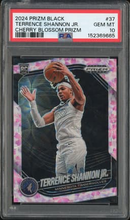 2024 Panini Prizm Black Terrence Shannon Jr. #37 Cherry Blossom Prizm PSA 10