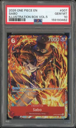 One Piece Sabo #OP05-007 Illustration Box Vol. 5 Promo PSA 10