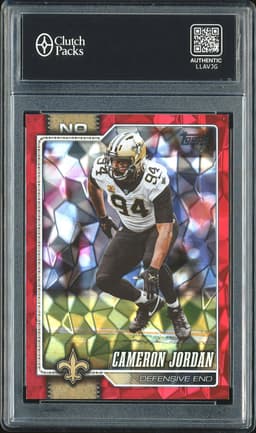 2025 Topps Cameron Jordan #148 Red Diamante /5