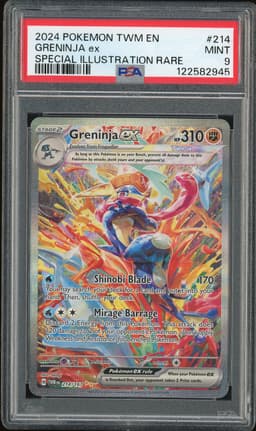 2024 Pokémon Twilight Masquerade Special Illustration Rare Greninja ex #214 PSA 9